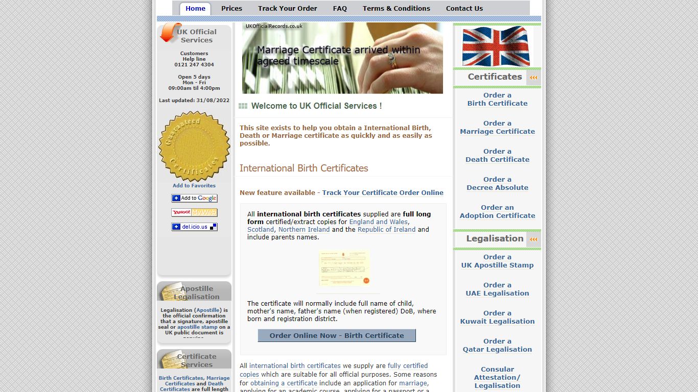 International Birth Certificates - Obtain a International birth ...