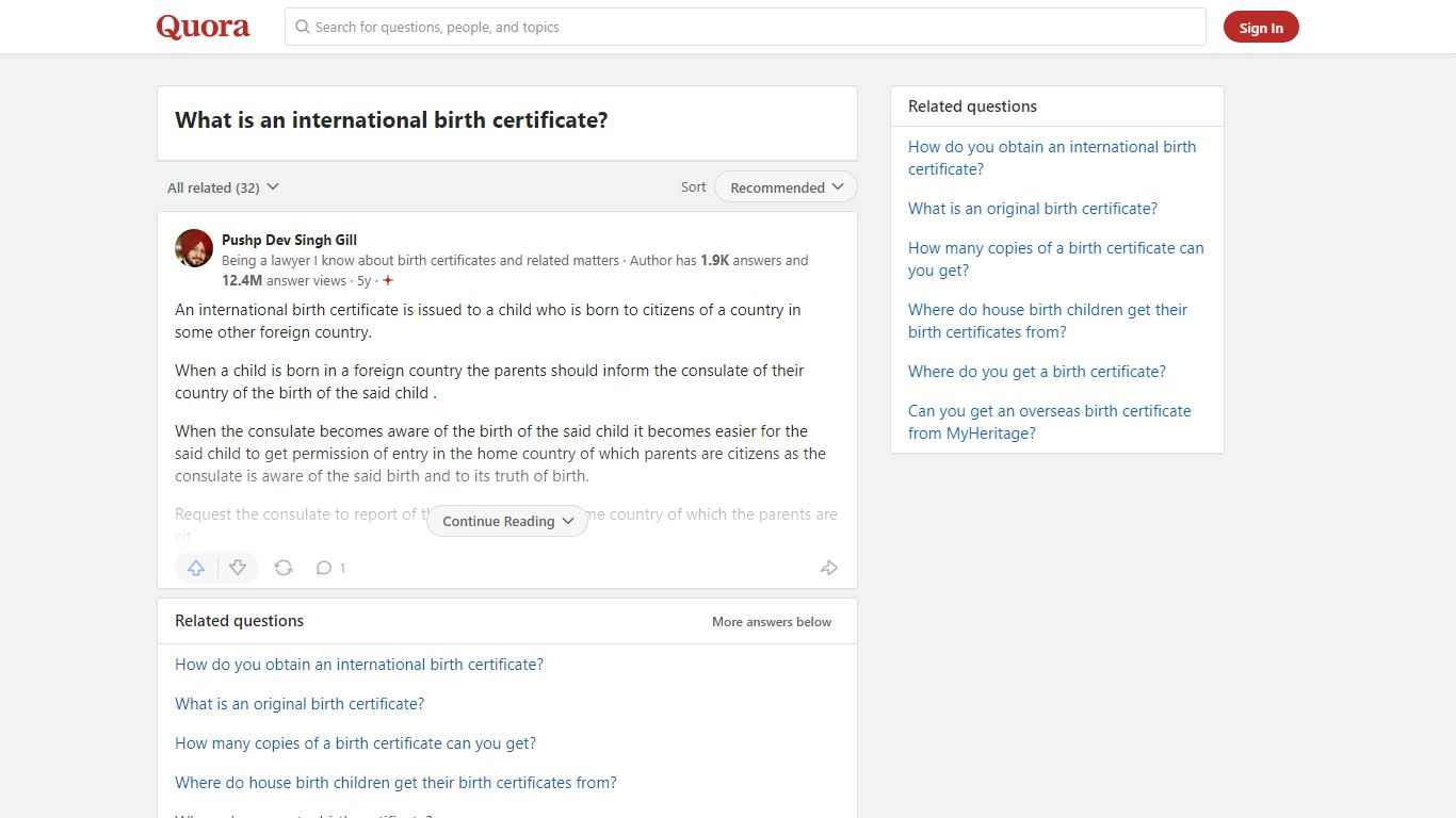 What is an international birth certificate? - Quora