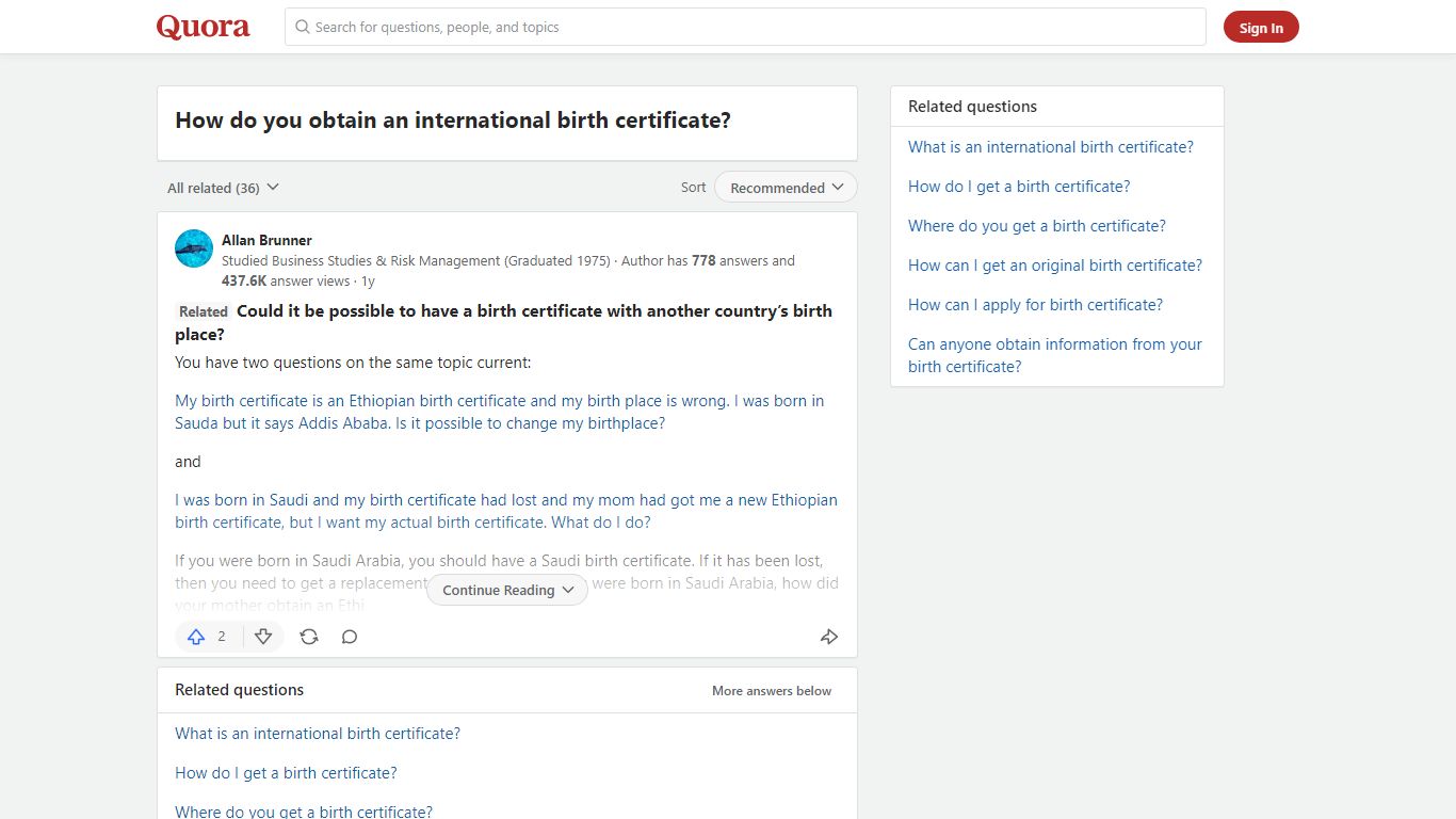 How to obtain an international birth certificate - Quora